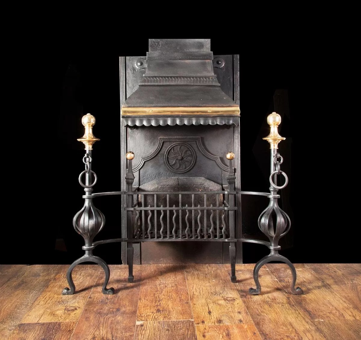 Antique FireBasket AG051 Antique Period Grates, Fireplace