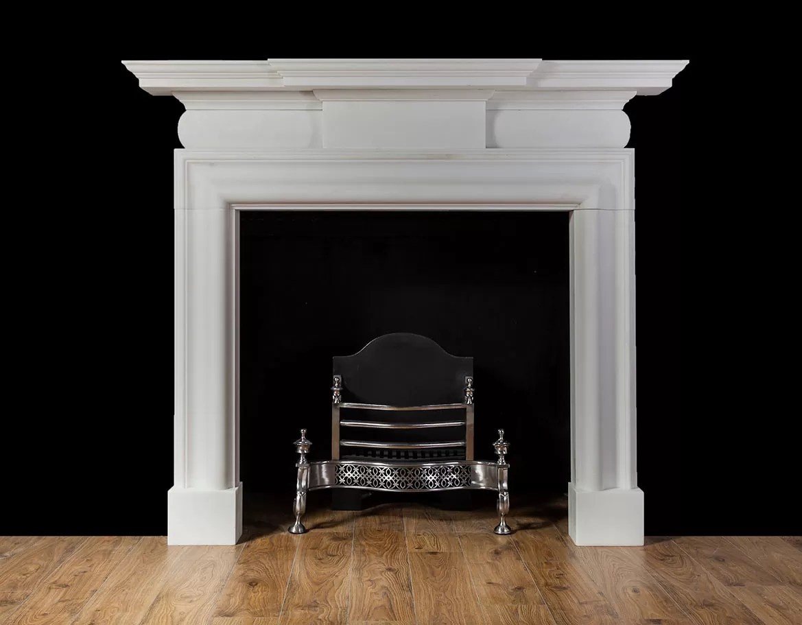Blackrock Marble Fireplace Baroque, Contemporary, New Marble