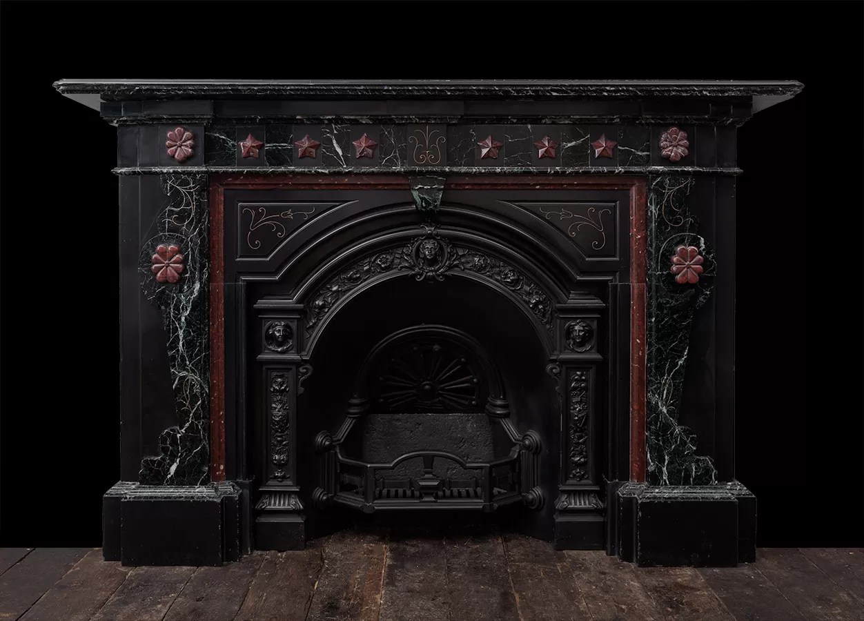 Victorian Marble Fireplace 19248 19th Century, 19th Century Marble