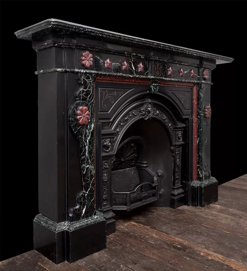 Victorian Marble Fireplace 19248 19th Century, 19th Century Marble