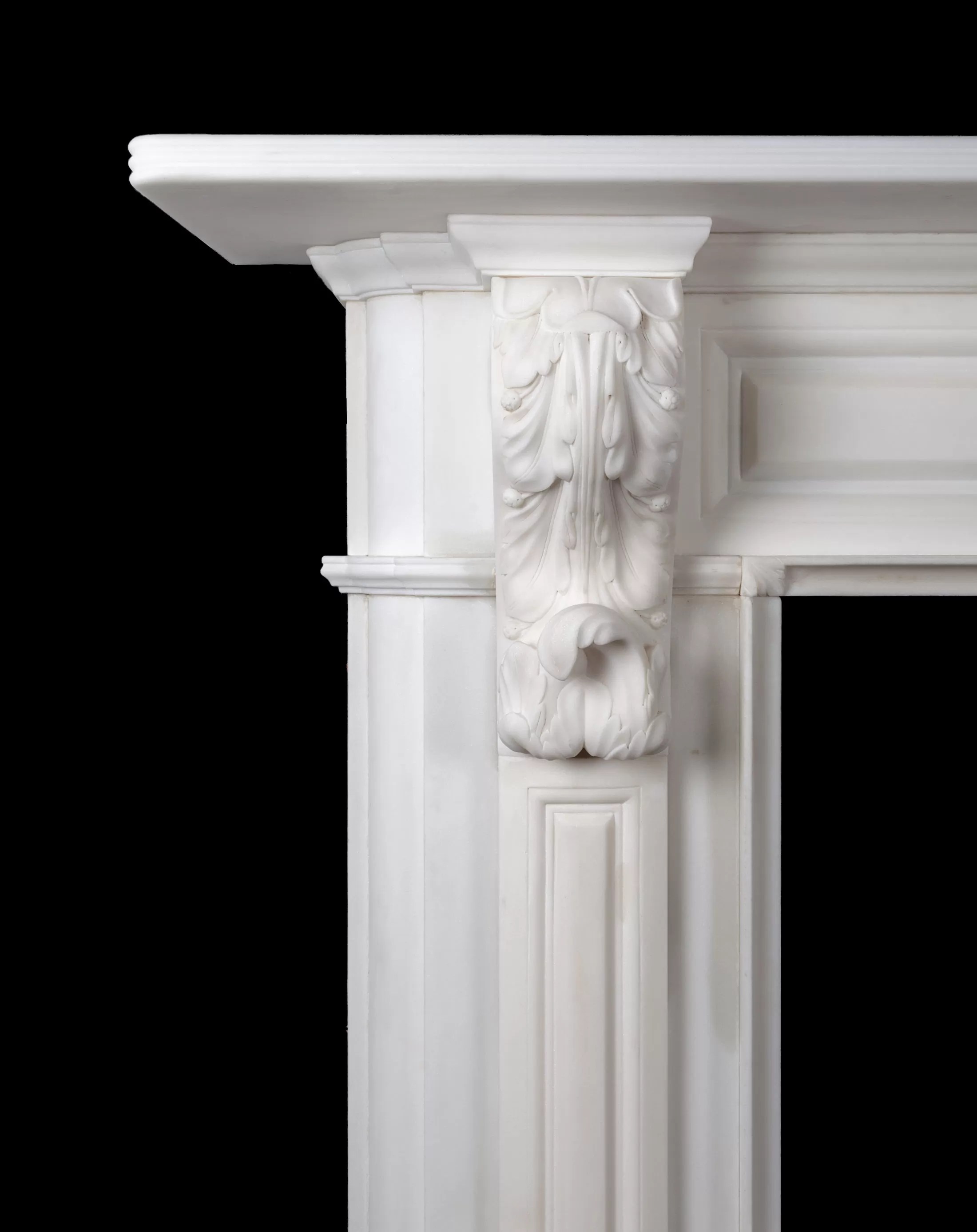 Carved Irish Corbel Neoclassical, New Fireplaces, New