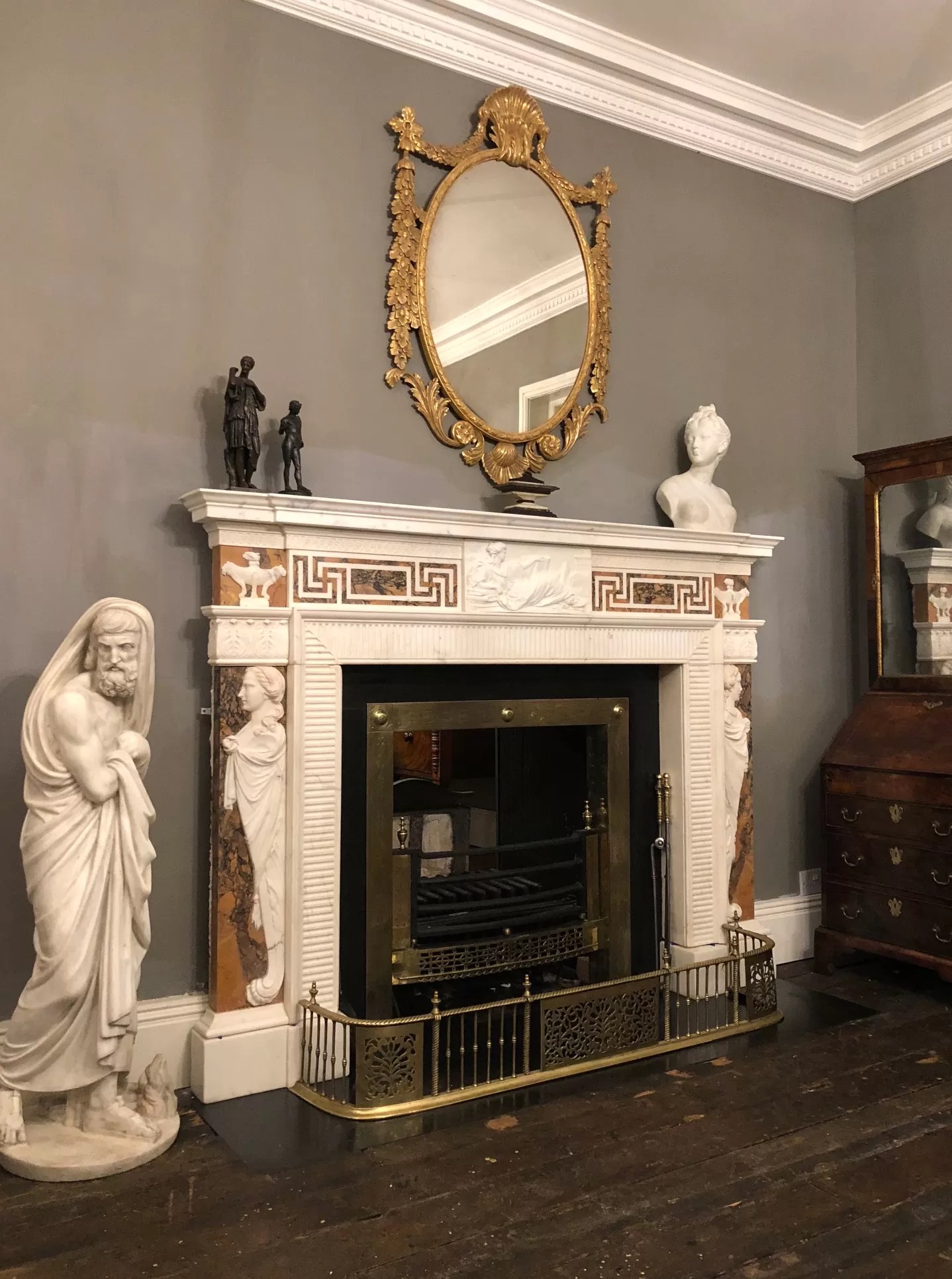 Fireplace 18161 18th Century, 18th Century Marble, Antique Fireplaces, Antique