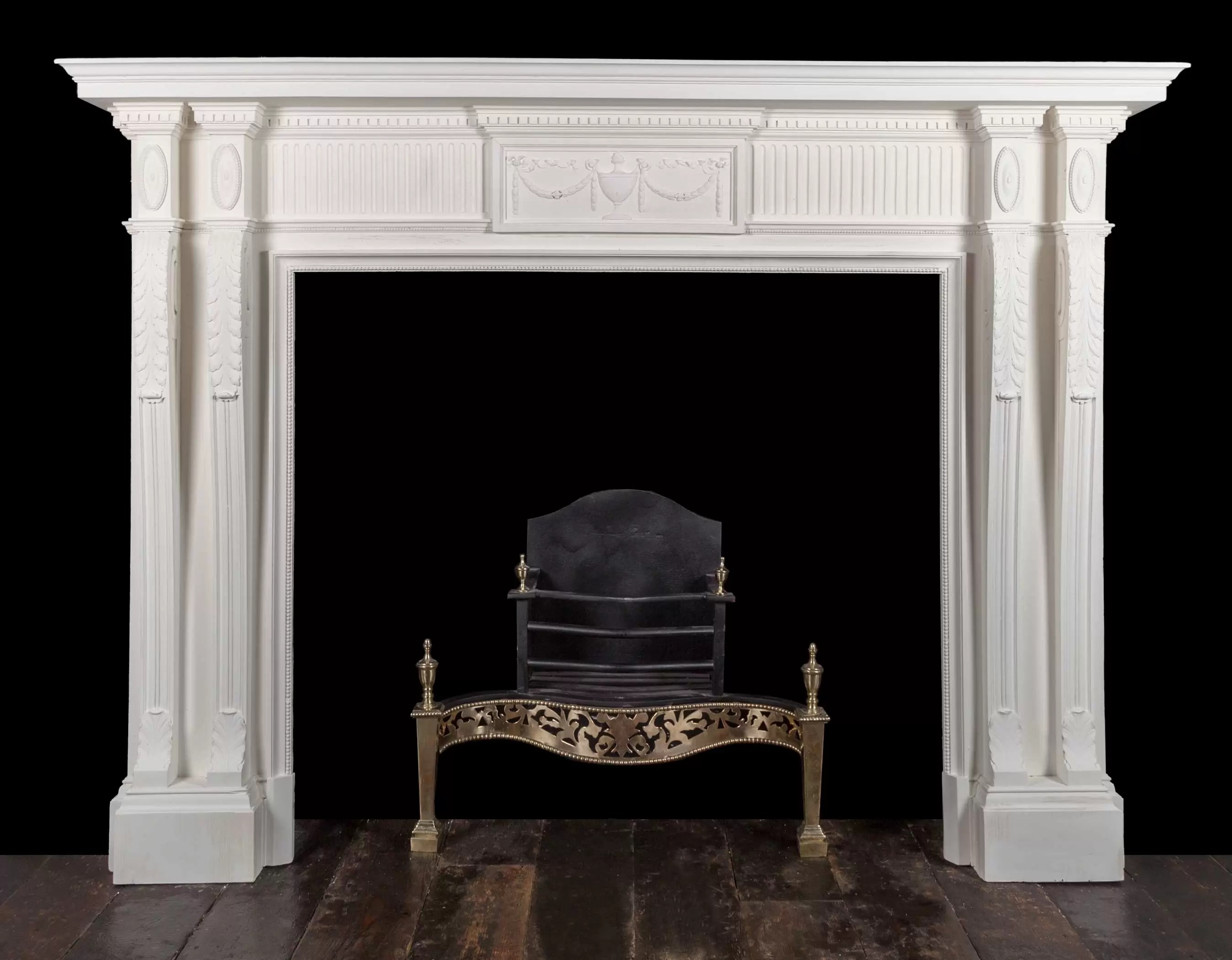 Antique Fireplace W126 19th Century, Antique Fireplaces,