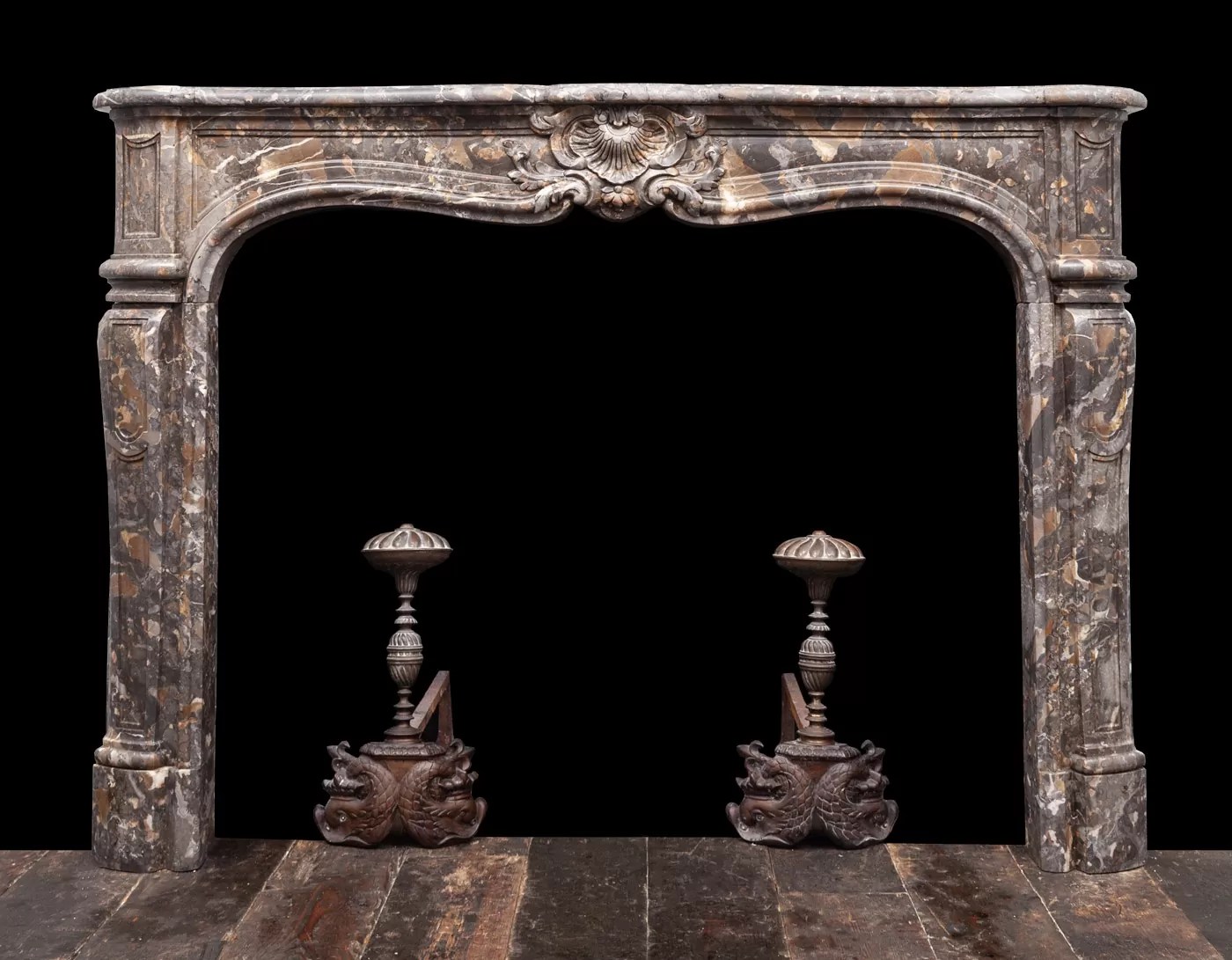 French Mantel 19335 18th Century, 18th Century Marble, Antique