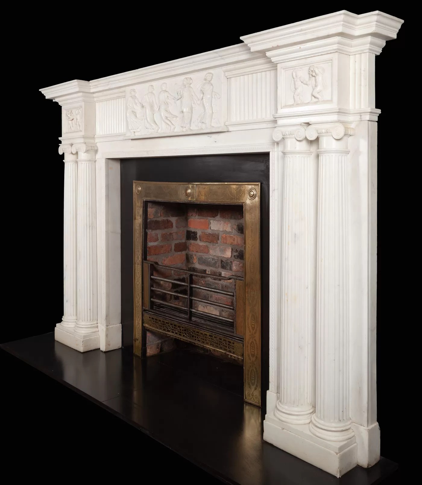 Fireplace 18030 18th Century, 18th Century Marble, Antique