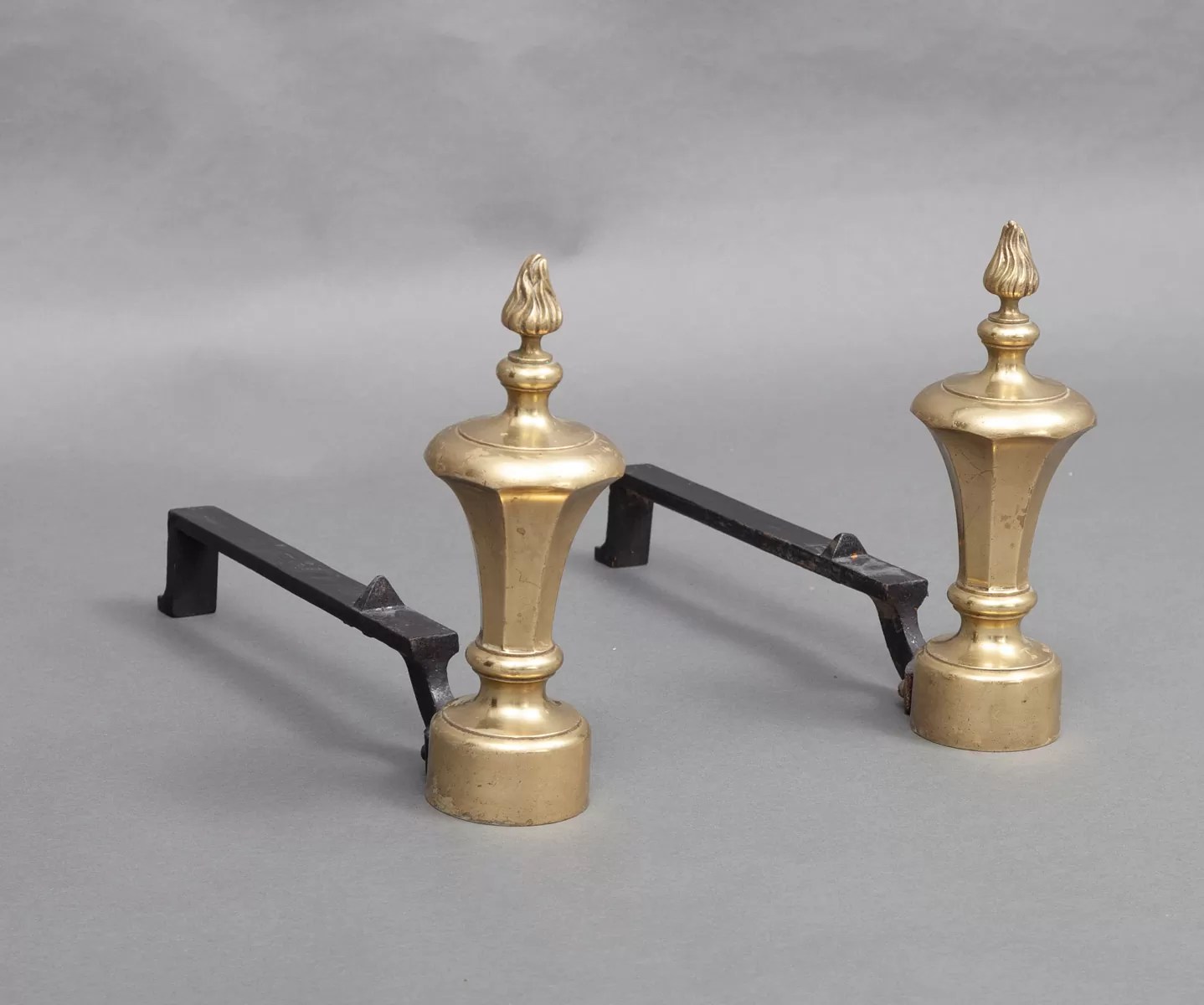 Andirons AI029 Antique Andirons, Antique Fireplaces, Antique Period