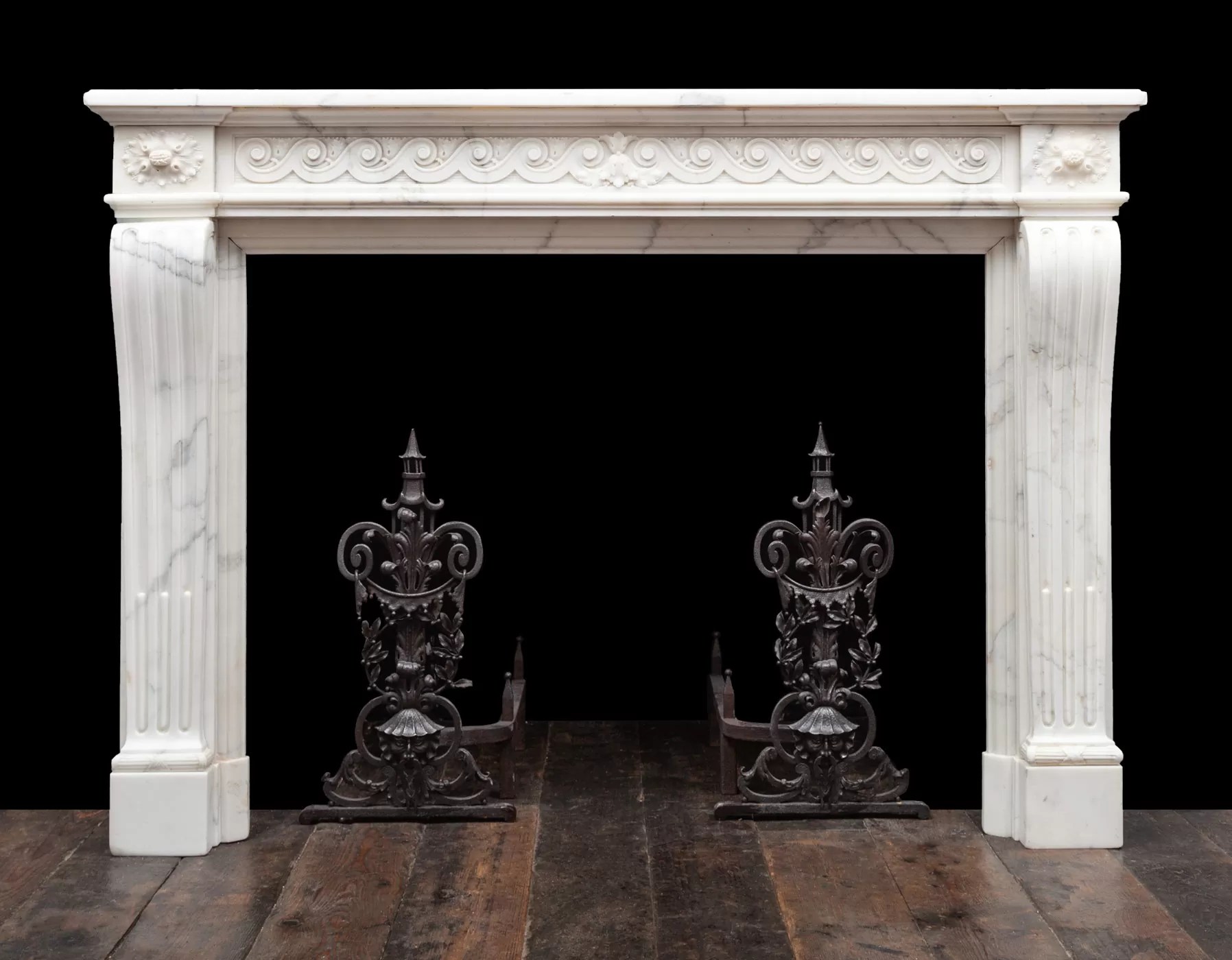 French Fireplace 19416 19th Century, 19th Century Marble, Antique