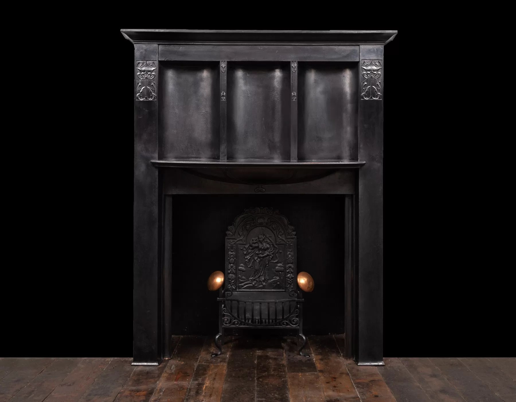 Cast iron Ci220 19th Century, Antique Cast Iron Fireplaces, Antique