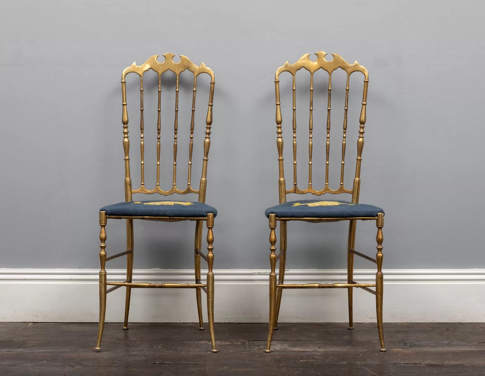 Brass chairs AF158 Furniture, Other Antiques, Other items Ryan