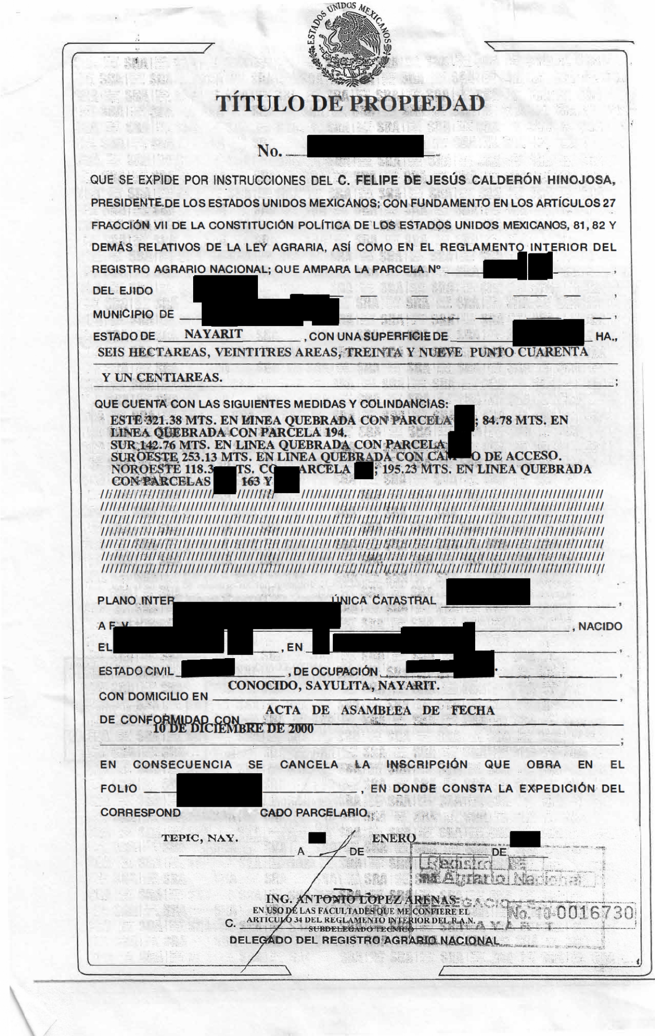 EJEMPLO DE ESCRITURA DE UNA CASA EdiFactMx