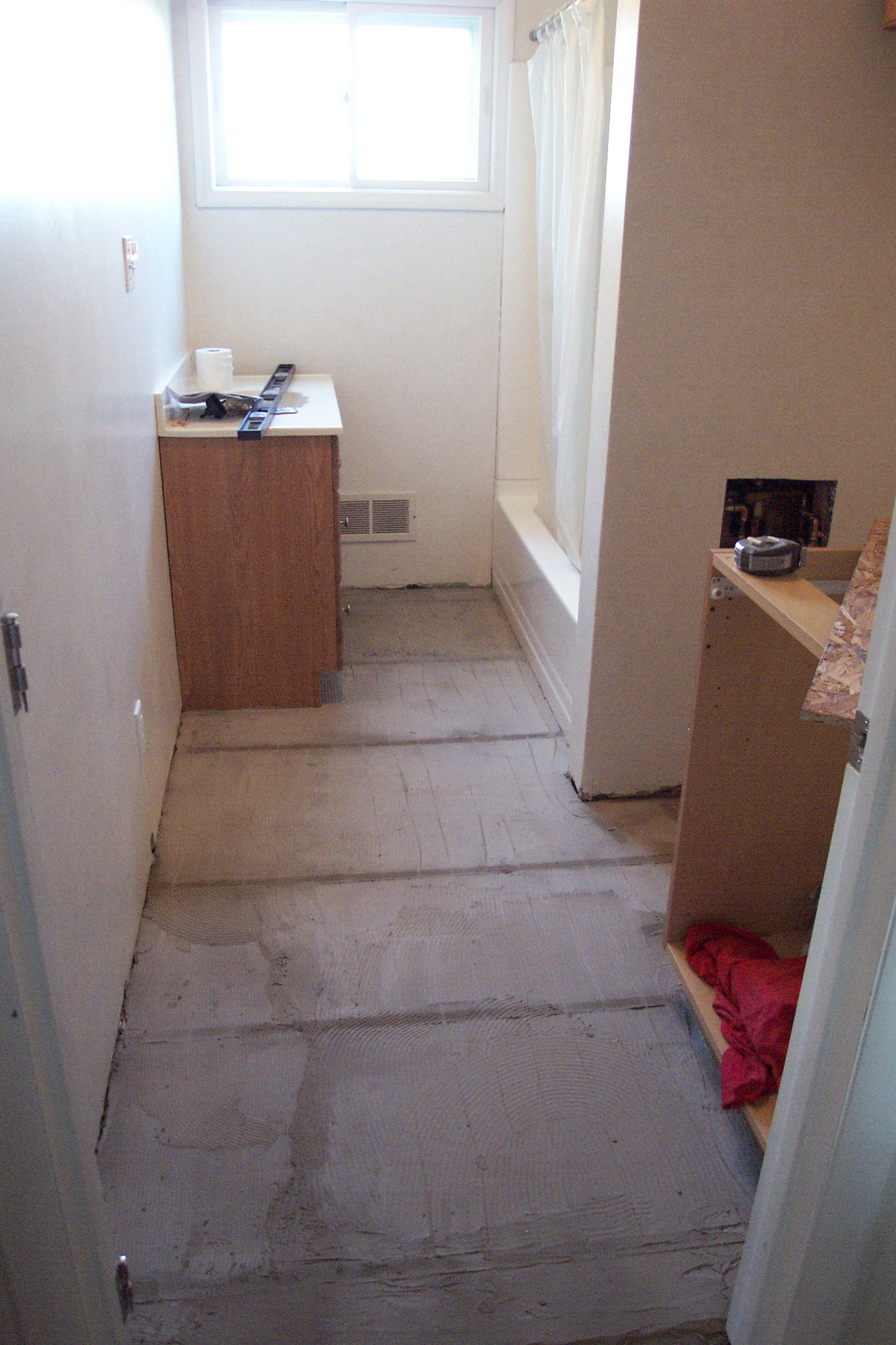 Installing A Heated Bathroom Floor » Ryan Hobbies