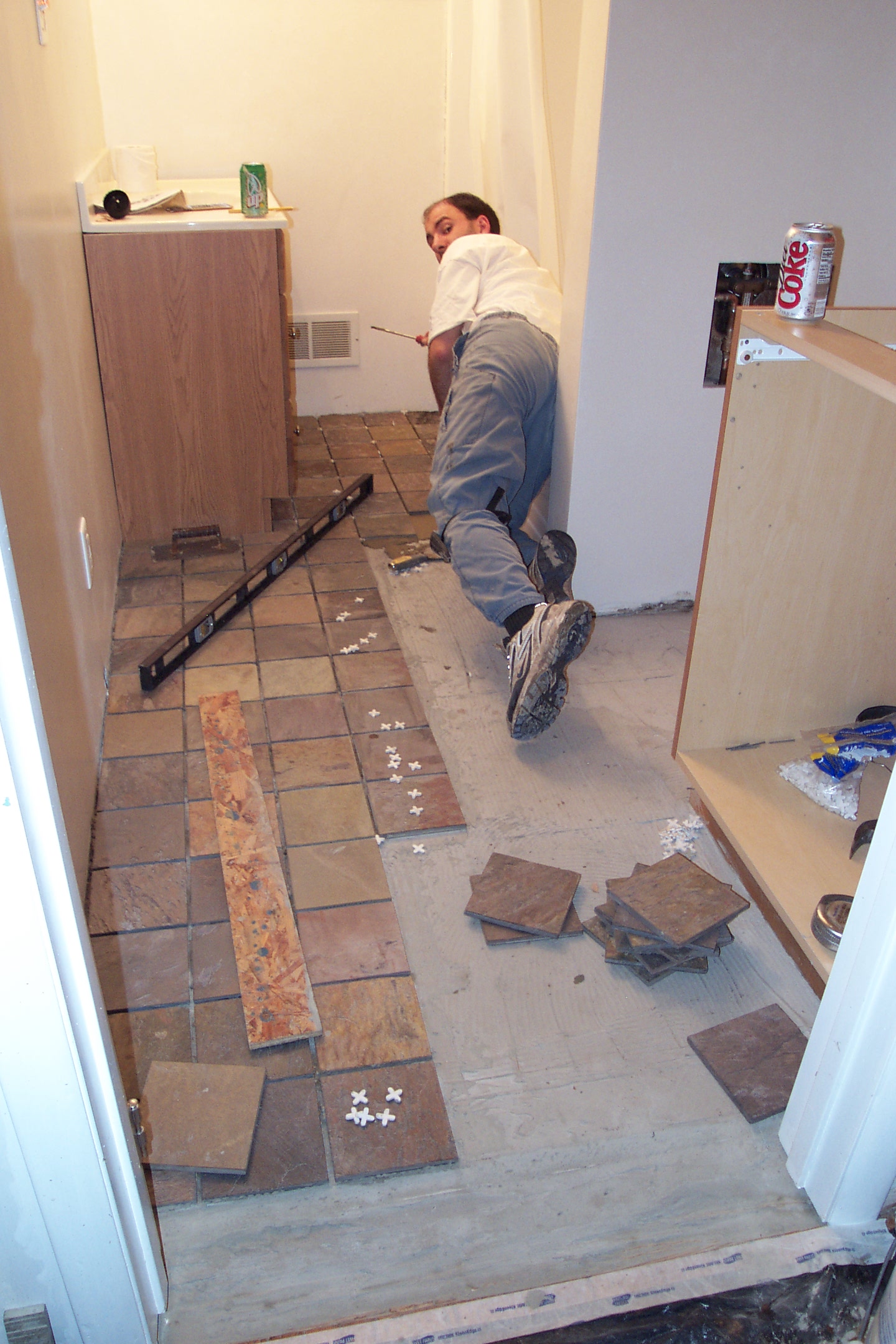 Installing A Heated Bathroom Floor » Ryan Hobbies