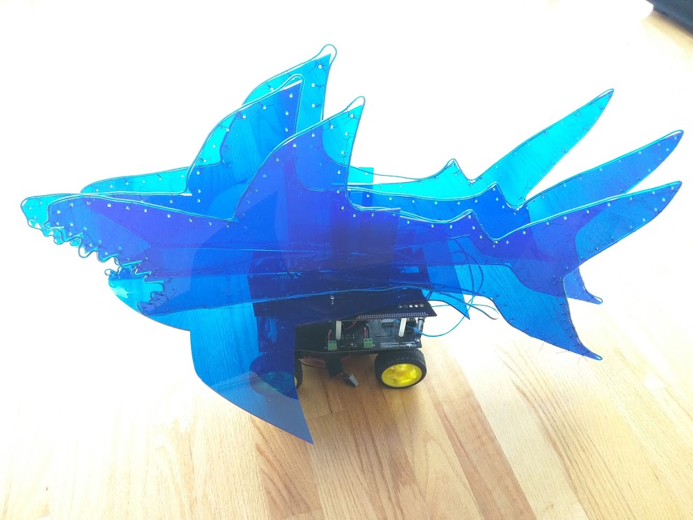 RoboShark The mobile glowing robotic shark.