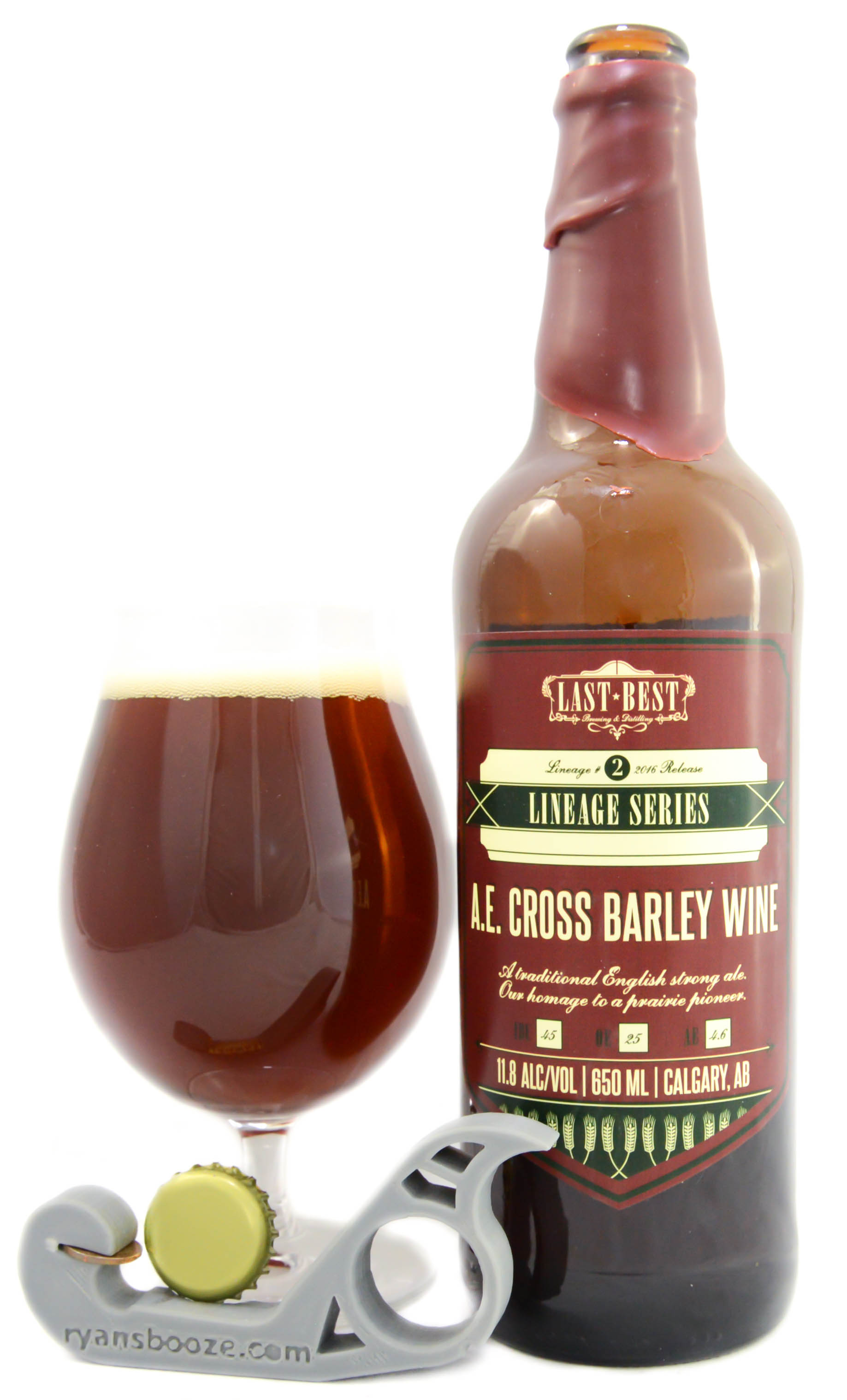 Last Best Brewing and Distilling A.E. Cross Barley Wine (2016
