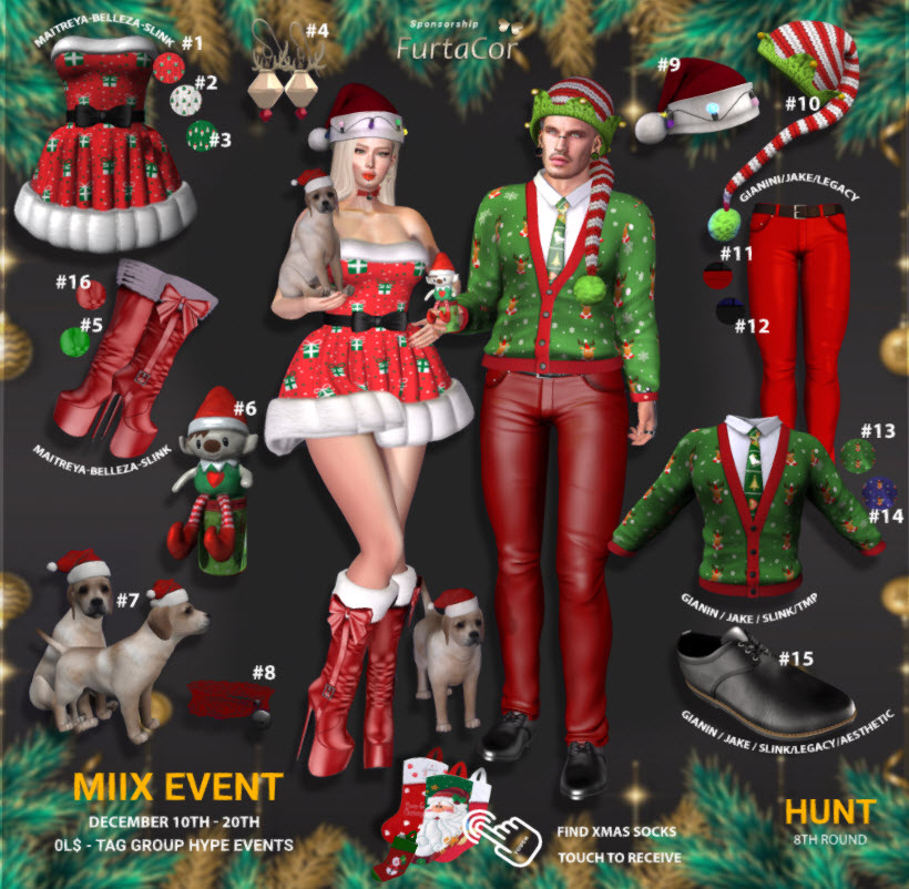 Secondlife Christmas Shopping Events November 2023 Second Life Steals, Deals, and Freebies Free Christmas Outfits from