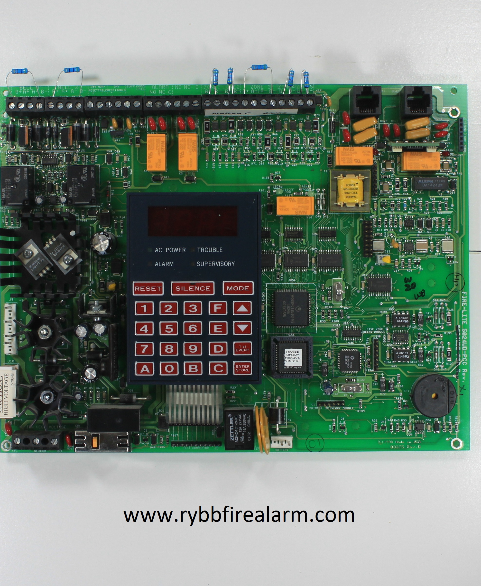 Fire-Lite MS-5024UD Fire Alarm Control Panel Replacement Board – RYBB