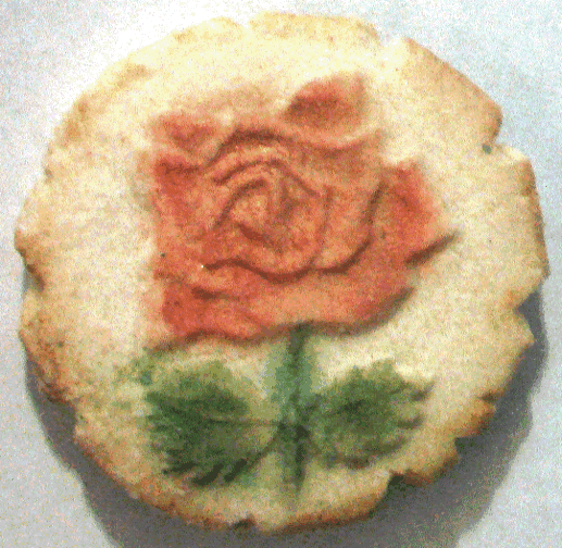 Carolina Shortbread Luster Dust Cookies using Rycraft Cookie Stamps