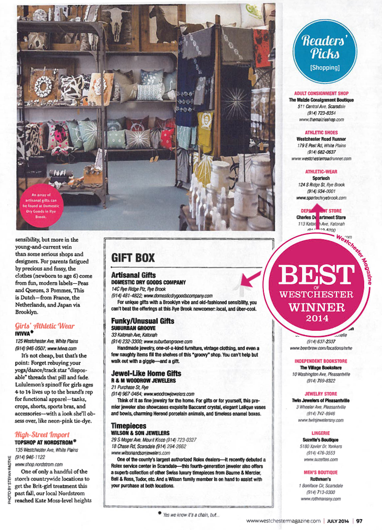 Rye Ridge Shopping Center » Featured Stores » Best of Westchester 2014