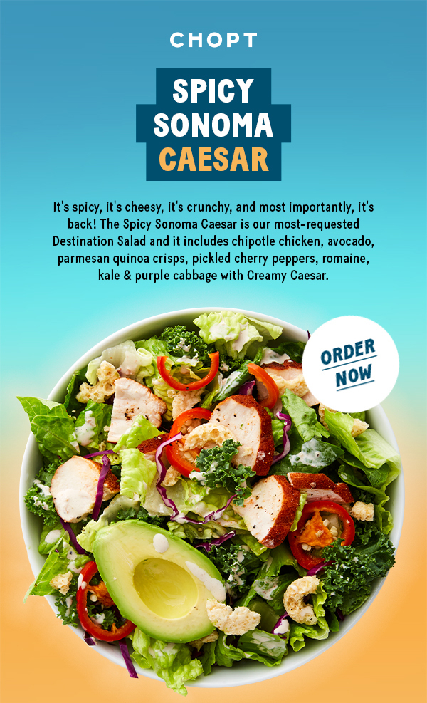 Rye Ridge Shopping Center » Rye Ridge » Spicy Sonoma Caesar at Chopt