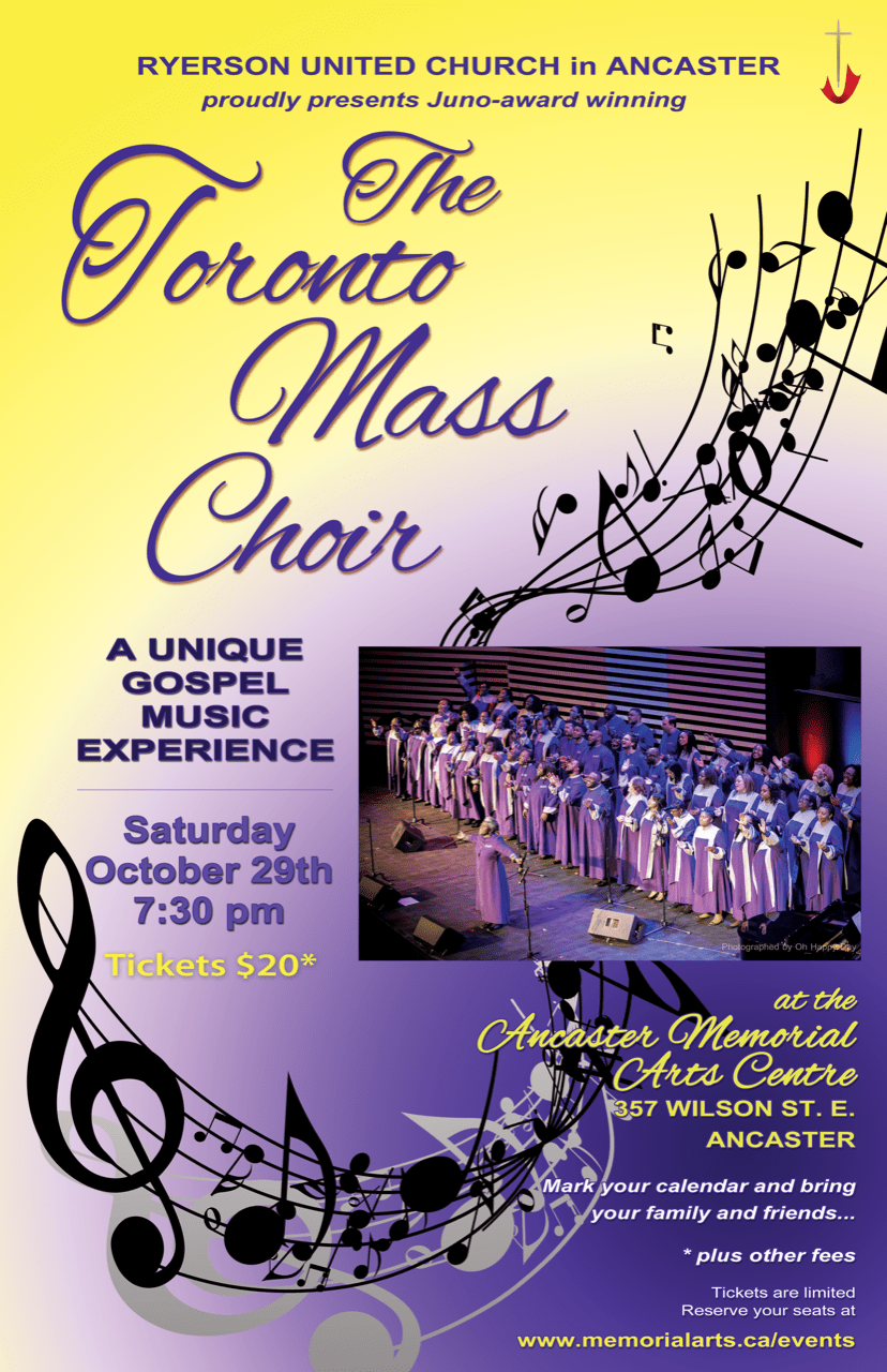 Live in Concert The Toronto Mass Choir Ryerson United Church