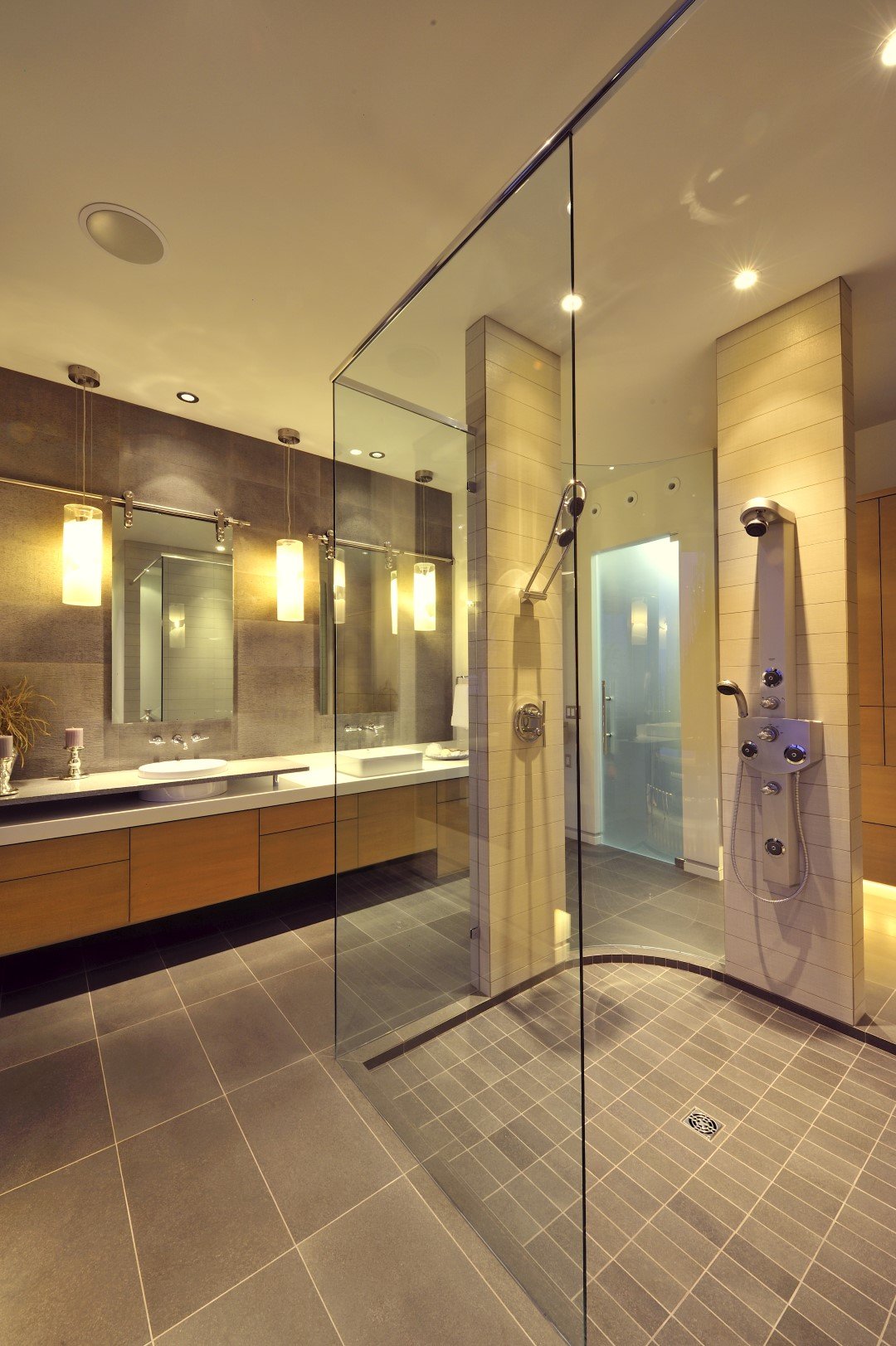 See through bathroom, a glass bathroom 2 • Rykon Construction