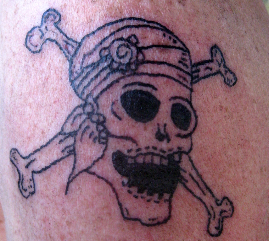 Laughing Jack Skull Head: Bob's New Tattoo (And His Other One Lady Rynbat) | Ryn Gargulinski: Rynski Life 768_x_855_jpg