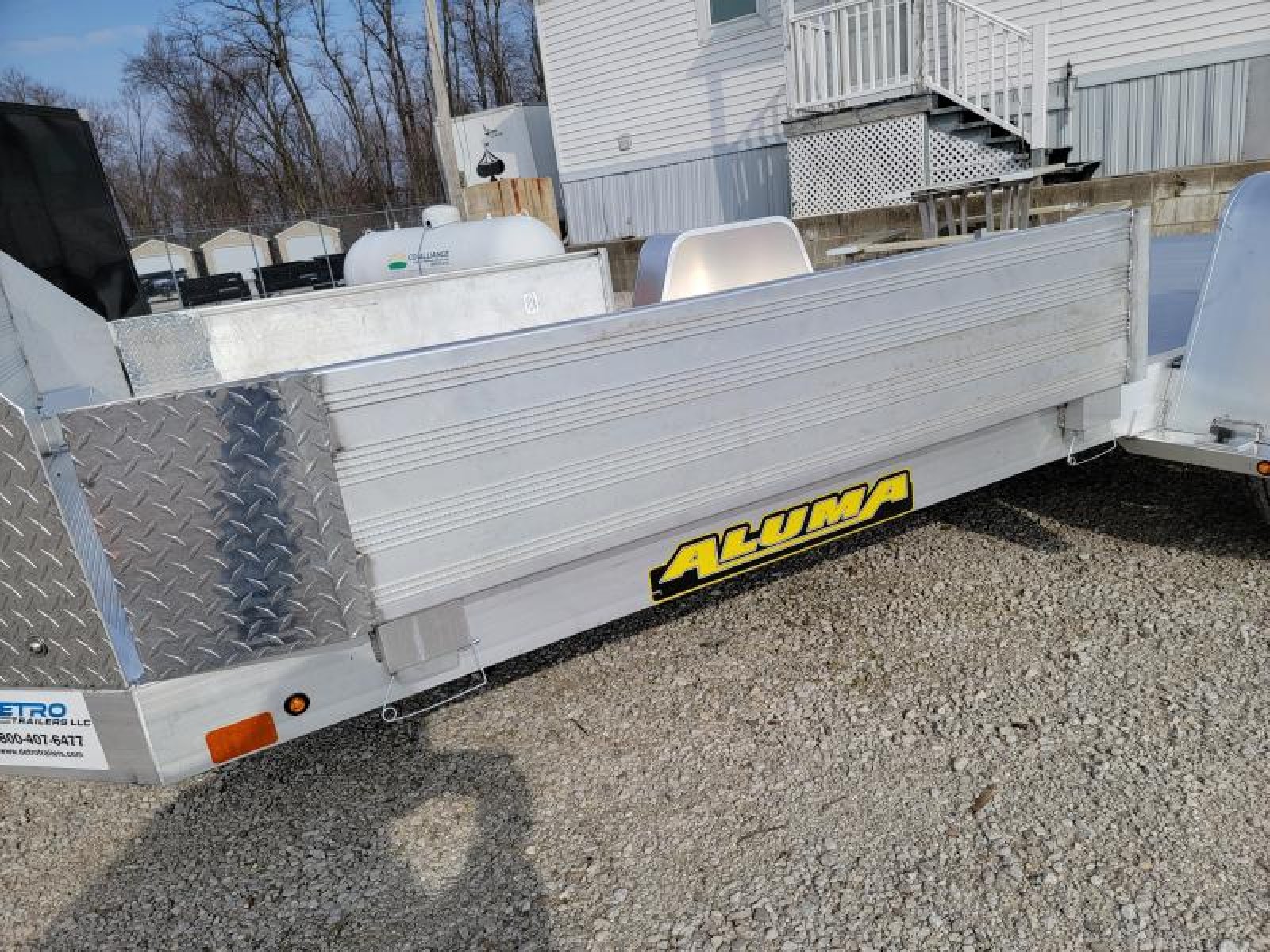 2023 Aluma 8214HS Tilt Utility Trailer/ Slingshot Hauler for sale on