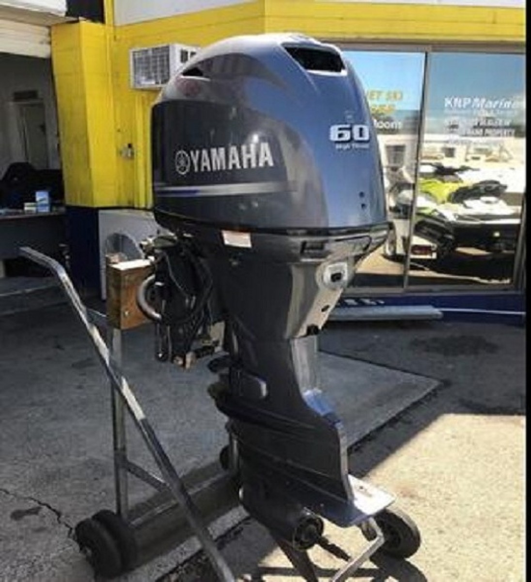 Slightly used Yamaha 60HP 4 Stroke Outboard Motor Engine for sale on