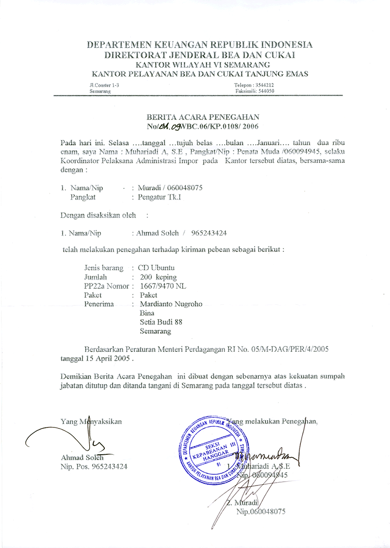 Contoh Berita Acara Pemeriksaan Pekerjaan Contoh 36