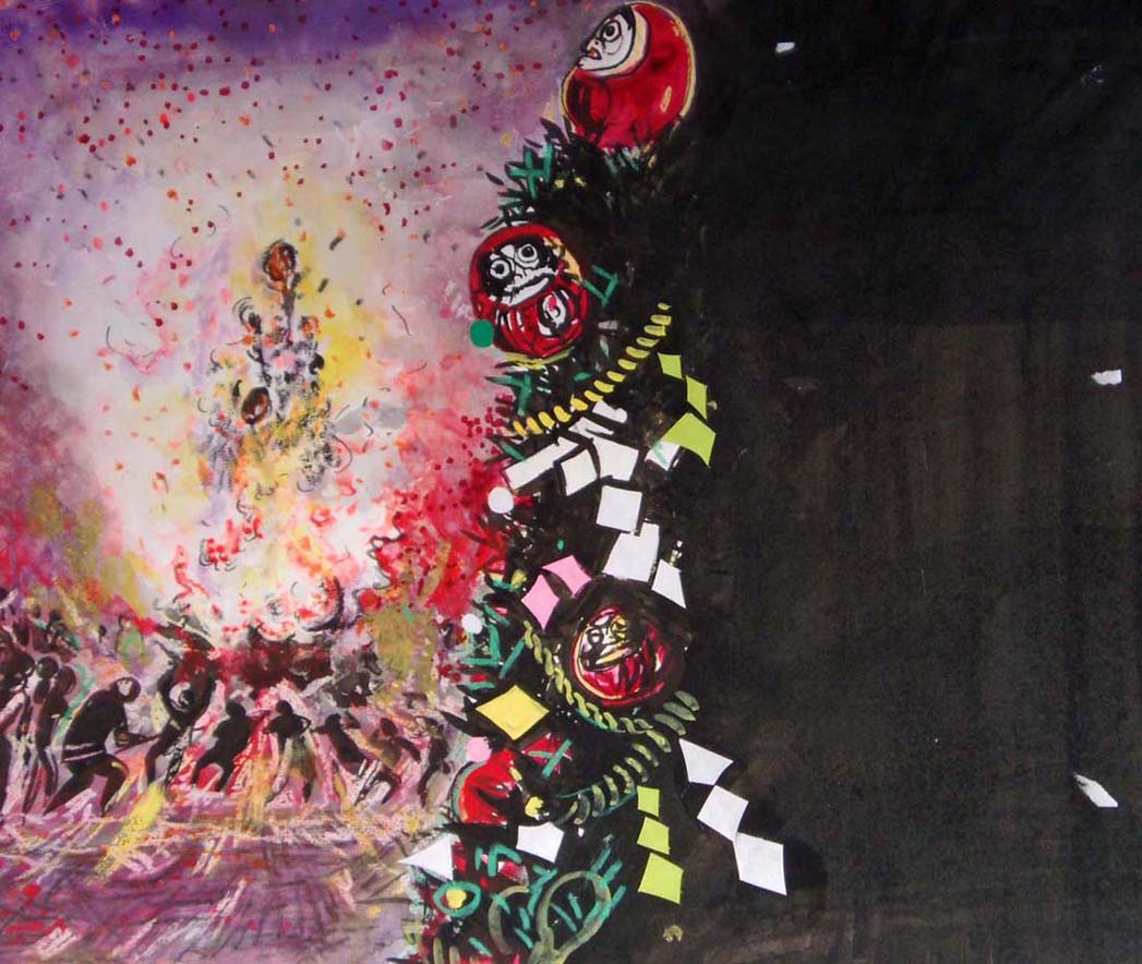 絵師 良 秀 芥川龍之介 地獄変より 絵・文 りゅう王丸