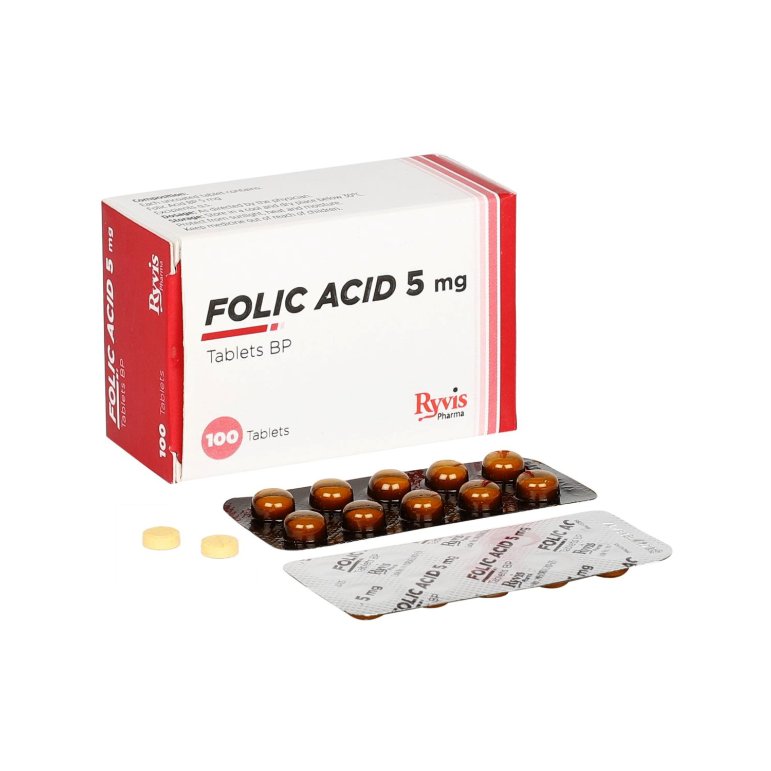 Folic Acid Tablets USP 5 mg Ryvis Pharma