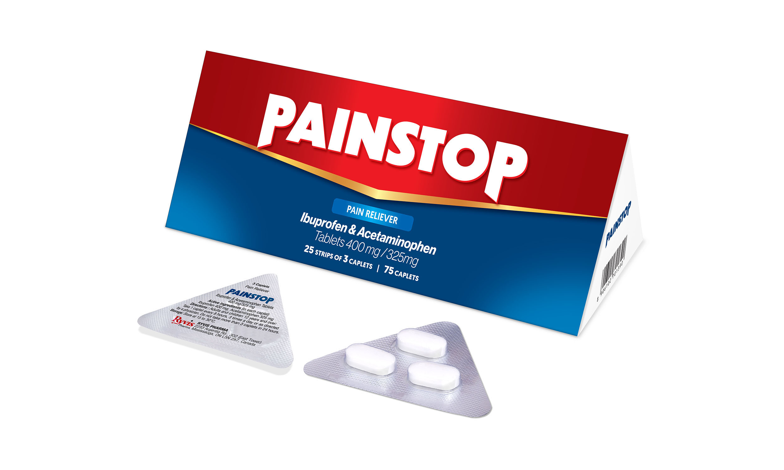 Ibuprofen 400mg & Acetaminophen 325 mg Tablets Ryvis Pharma