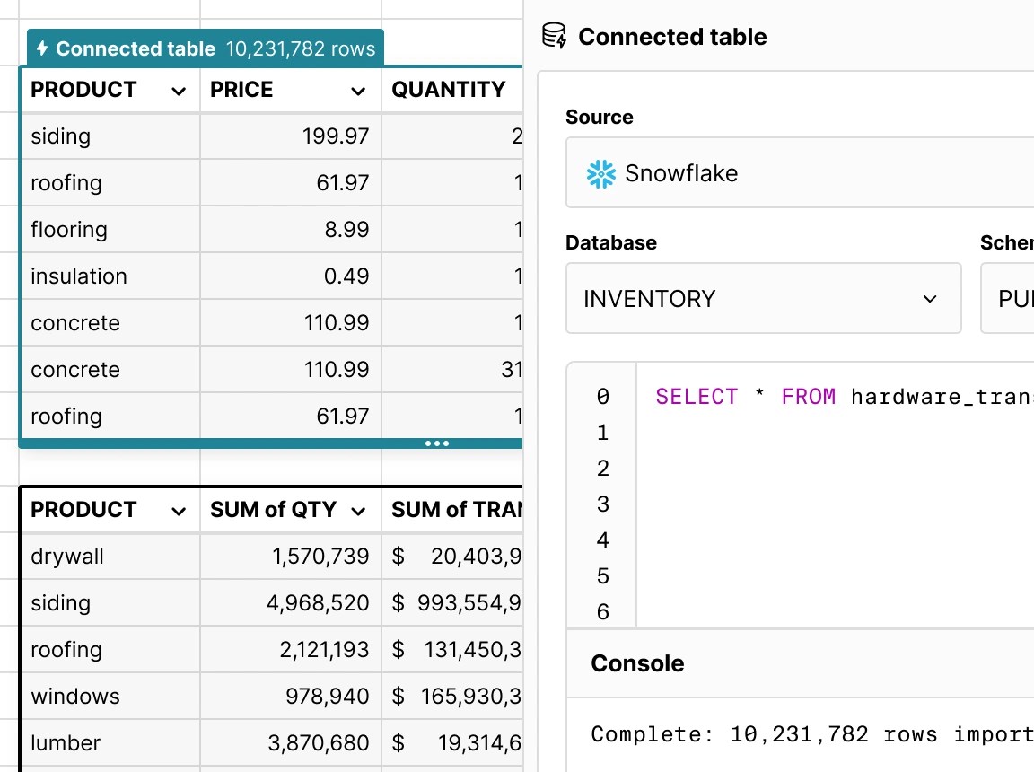 Best Python Spreadsheet for Big Data Row Zero