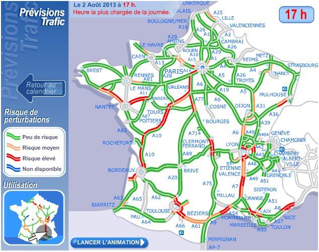 Les Difficultés De La Circulation En France Prévisions de circulation un weekend chargé sur les routes pour le