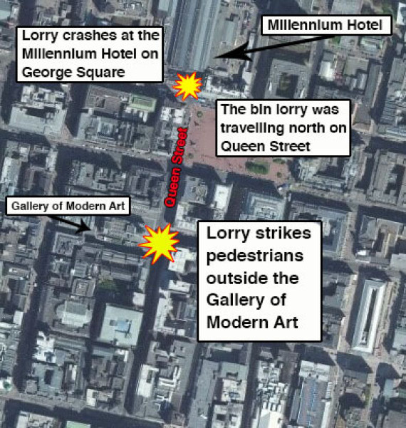 Bin Lorry Crashes Into Pedestrians In Glasgow's Square, Six Confirmed Dead