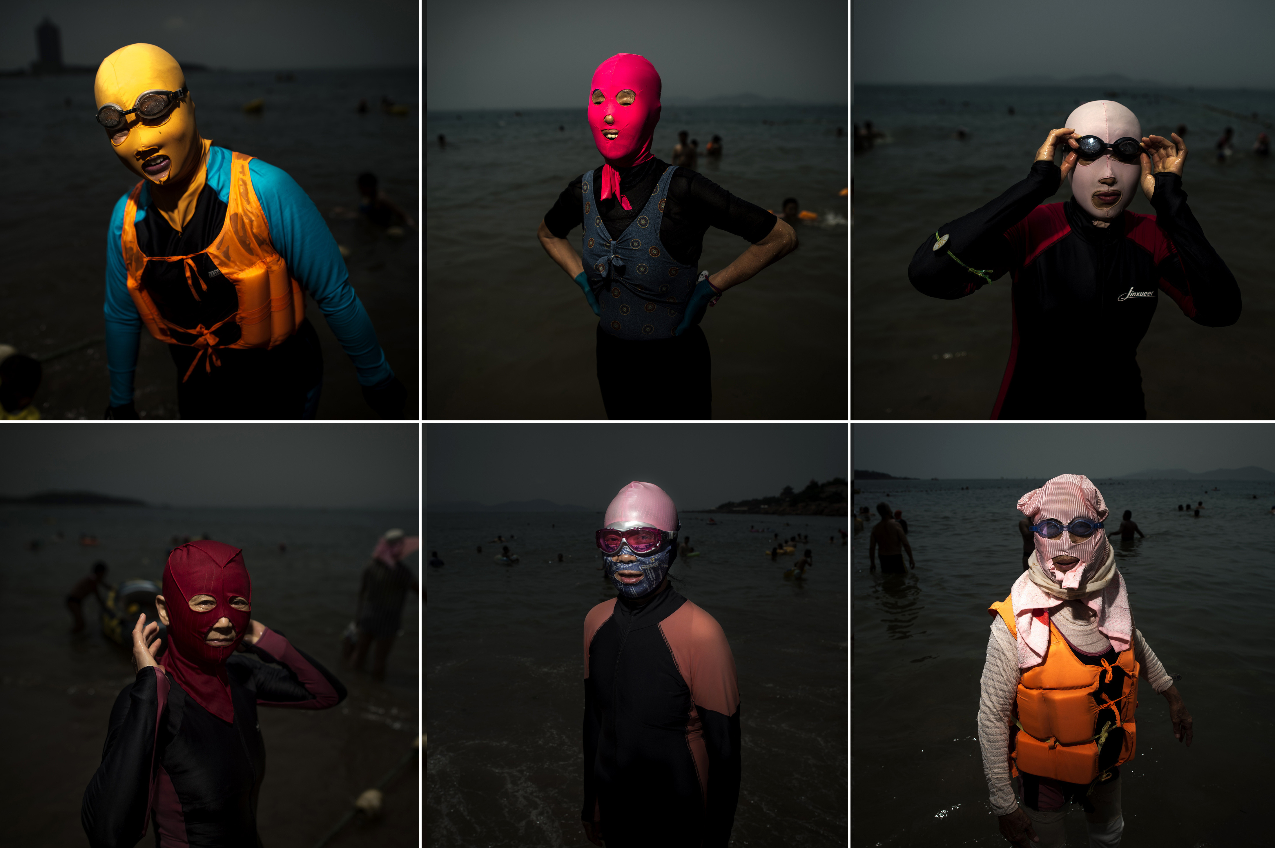 PHOTOS. En Chine, sur les plages, le facekini fait fureur