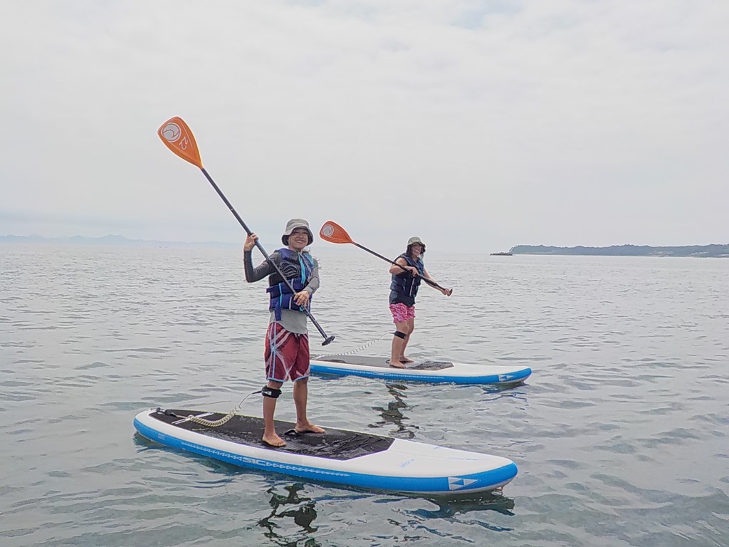 スタンドアップパドルボード,SUP初めて三浦海岸でチャレンジ SRIDE プロショップエスライド