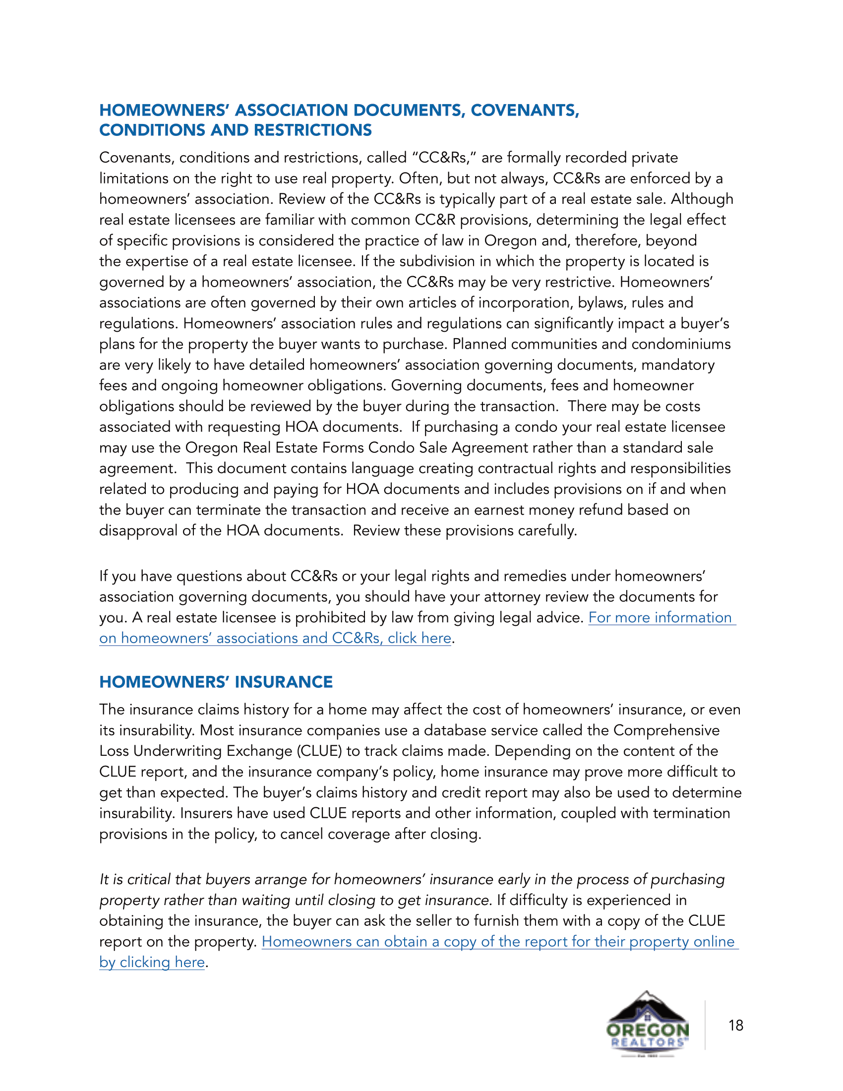 Oregon Property Buyer Advisory View Oregon Real Estate