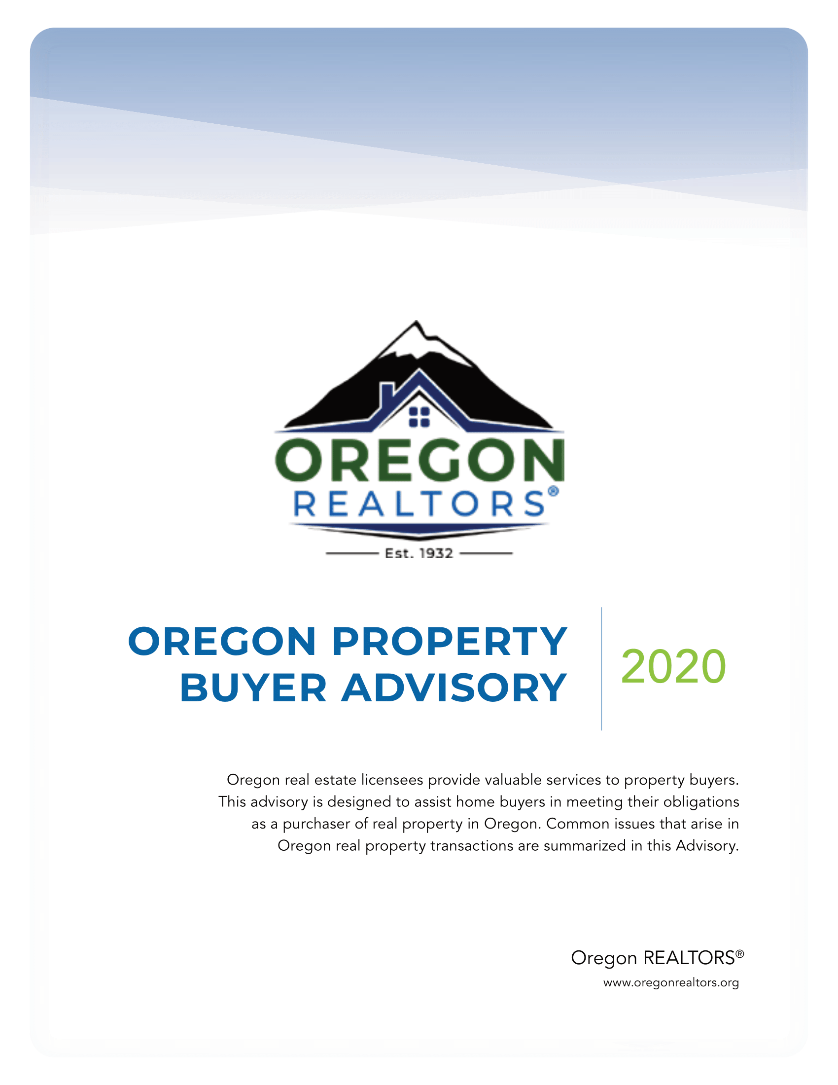 Oregon Property Buyer Advisory View Oregon Real Estate