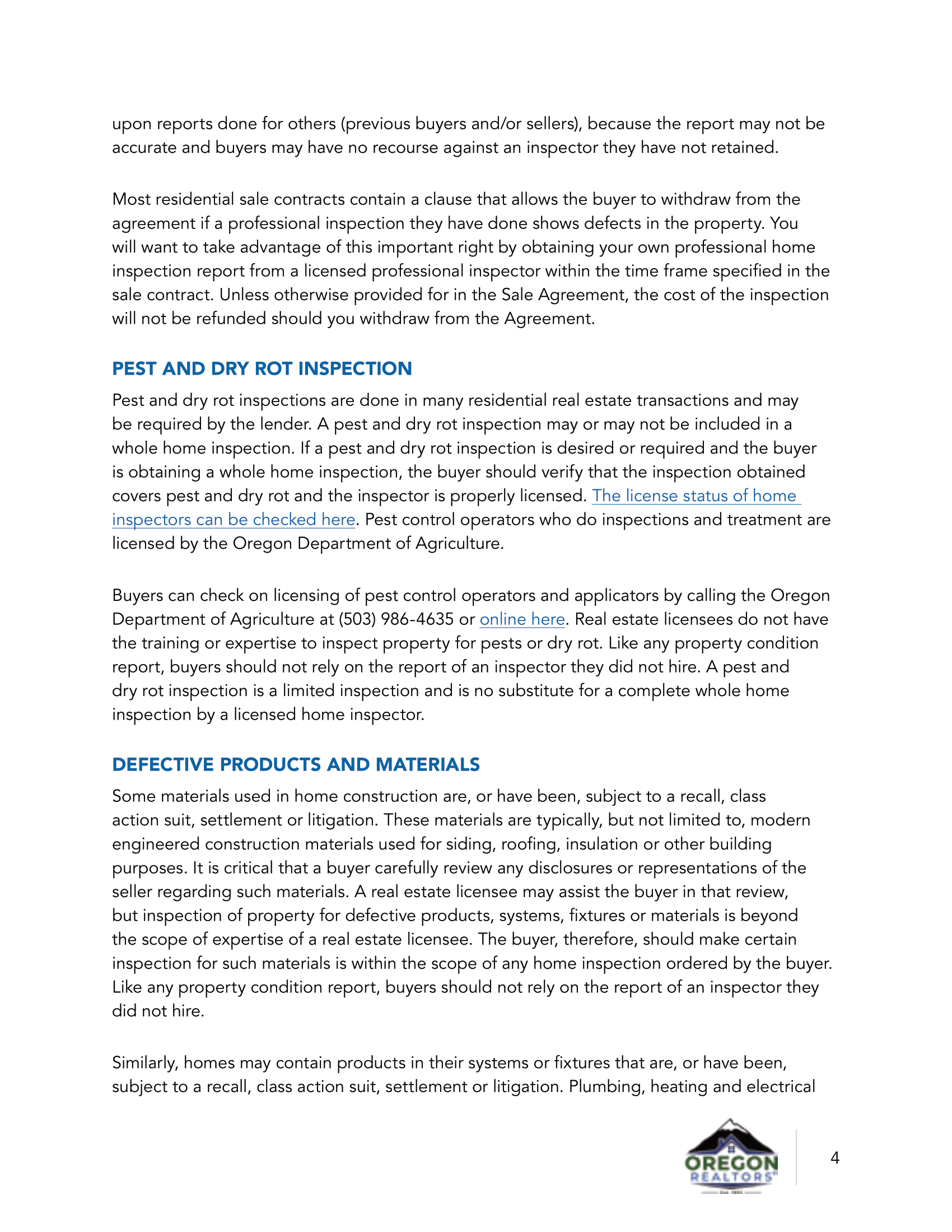 Oregon Property Buyer Advisory View Oregon Real Estate