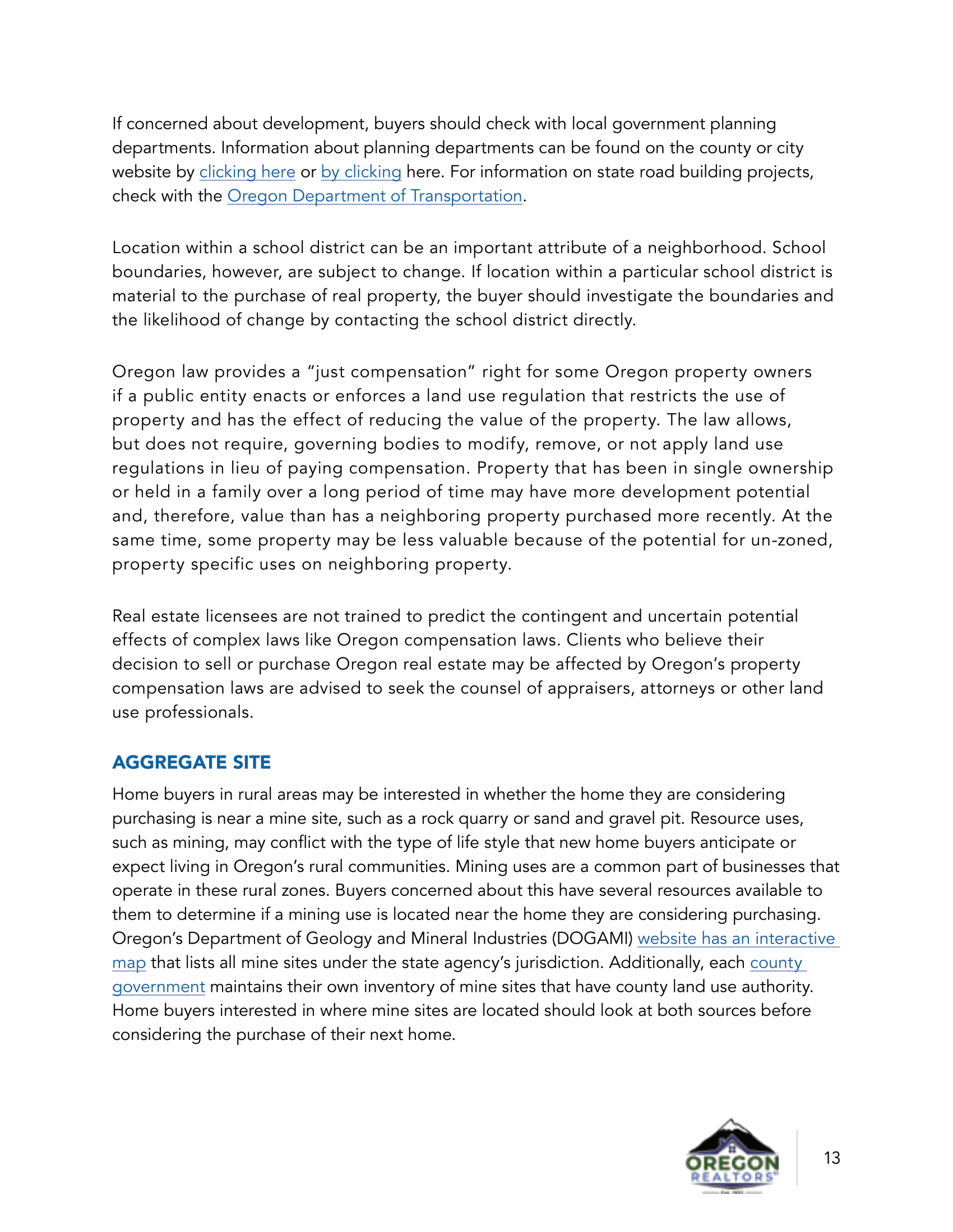 Oregon Property Buyer Advisory View Oregon Real Estate