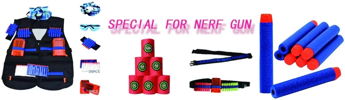 Yiwu Jegreat Trading Co., Ltd. Tactical vest kit for Nerf gun, wooden