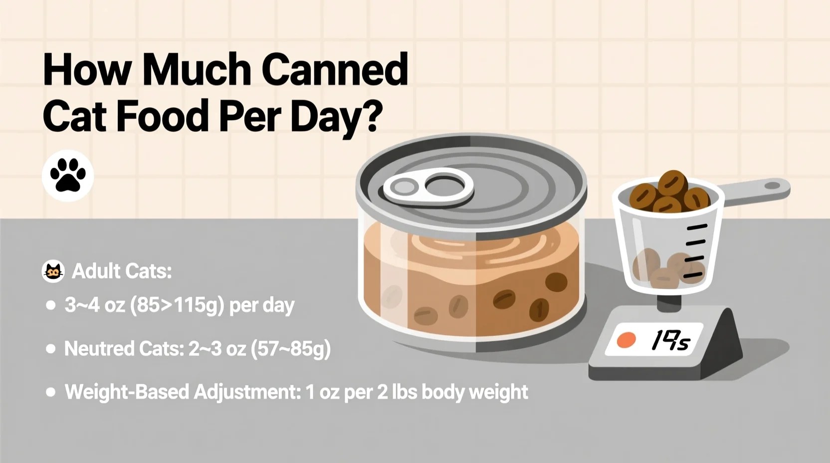 How Much Canned Cat Food Per Day Exact Portions by Weight