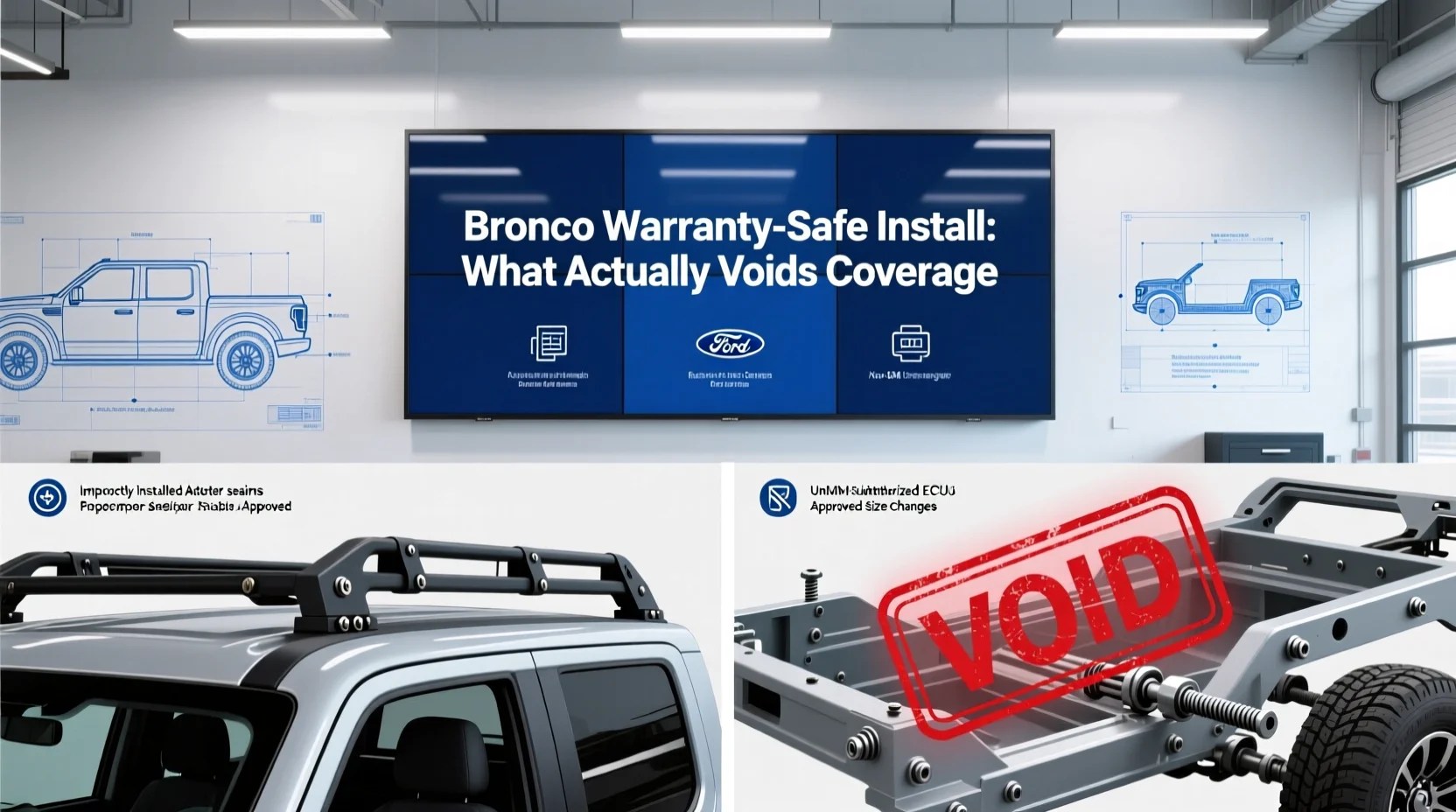 Bronco Warranty-Safe Install: What Actually Voids Coverage