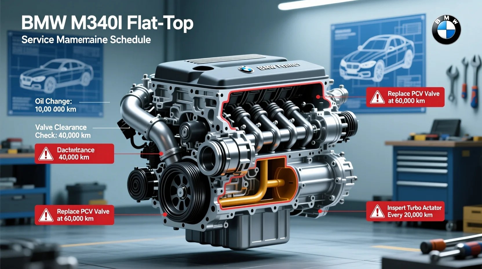 M340i Flat-Top Maintenance: Exact Intervals & Critical Updates