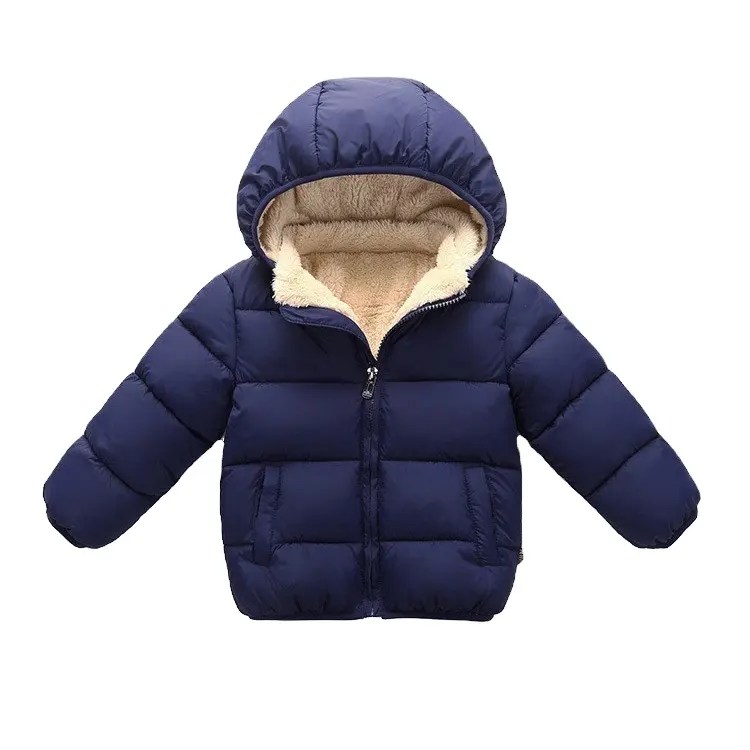 Ekaliy Baby Boys Girls Winter Fleece Coats Infant Toddler Kids Jackets with Hoodies Baby Jackets