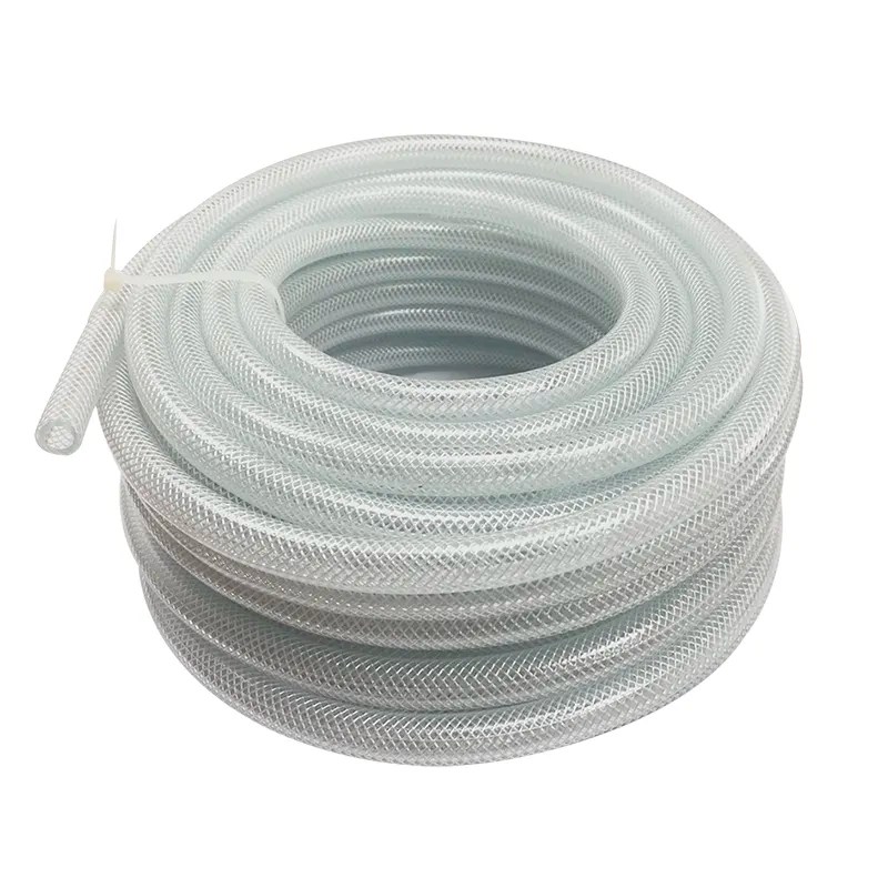 13mm 1/2 5 METRES CLEAR BRAIDED FLEXIBLE PVC TUBING PIPE AIRLINE WATER