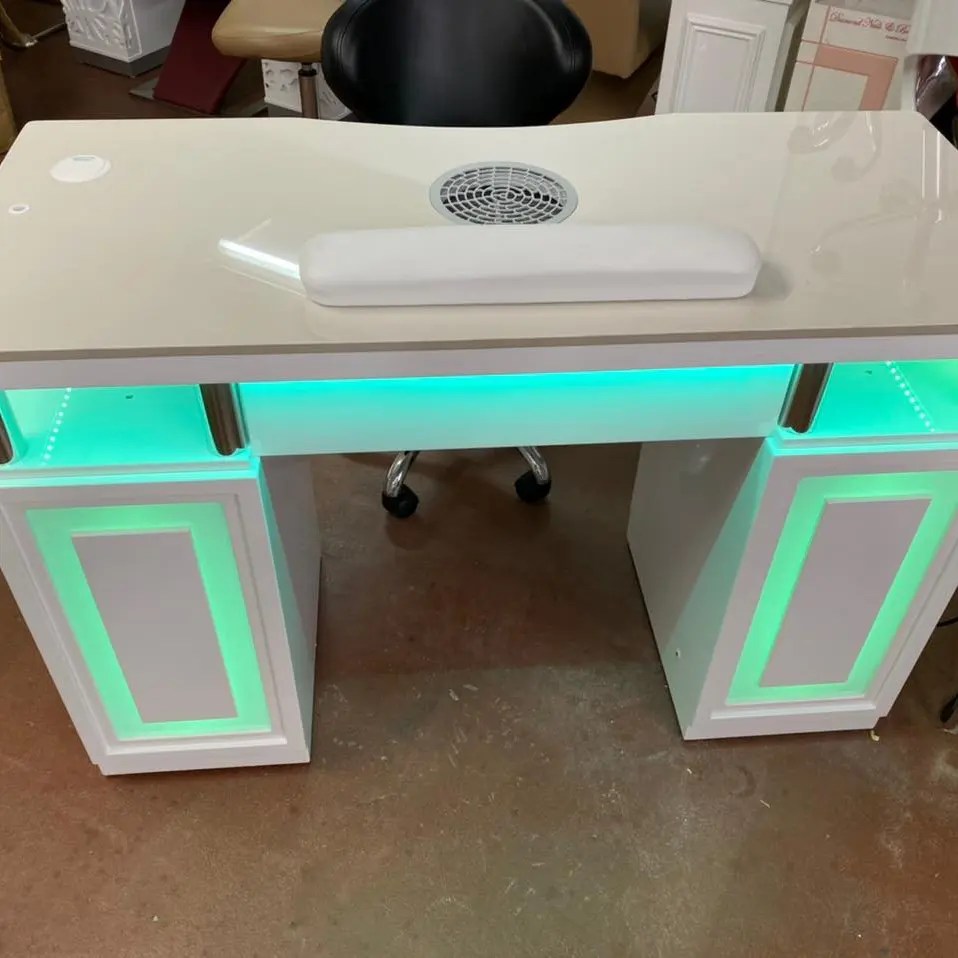 【ノックダウ】 モダンなミニマリストサロン家具大理石マニキュアネイルテーブル Buy Nail Table,Manicure Table