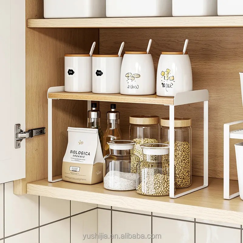 New Stainless Steel Spice Rack Doublelayer Turntable 360 Degree