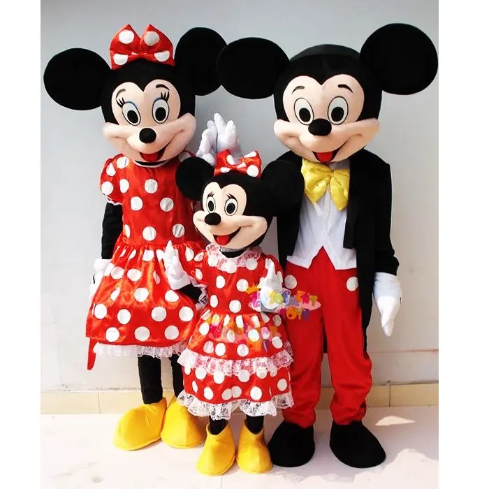 Costumes HOT Adult Suit Size MICKEY MOUSE AND MINNIE MOUSE mascot